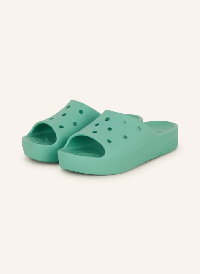 

Мюли на платформе Crocs, зеленый