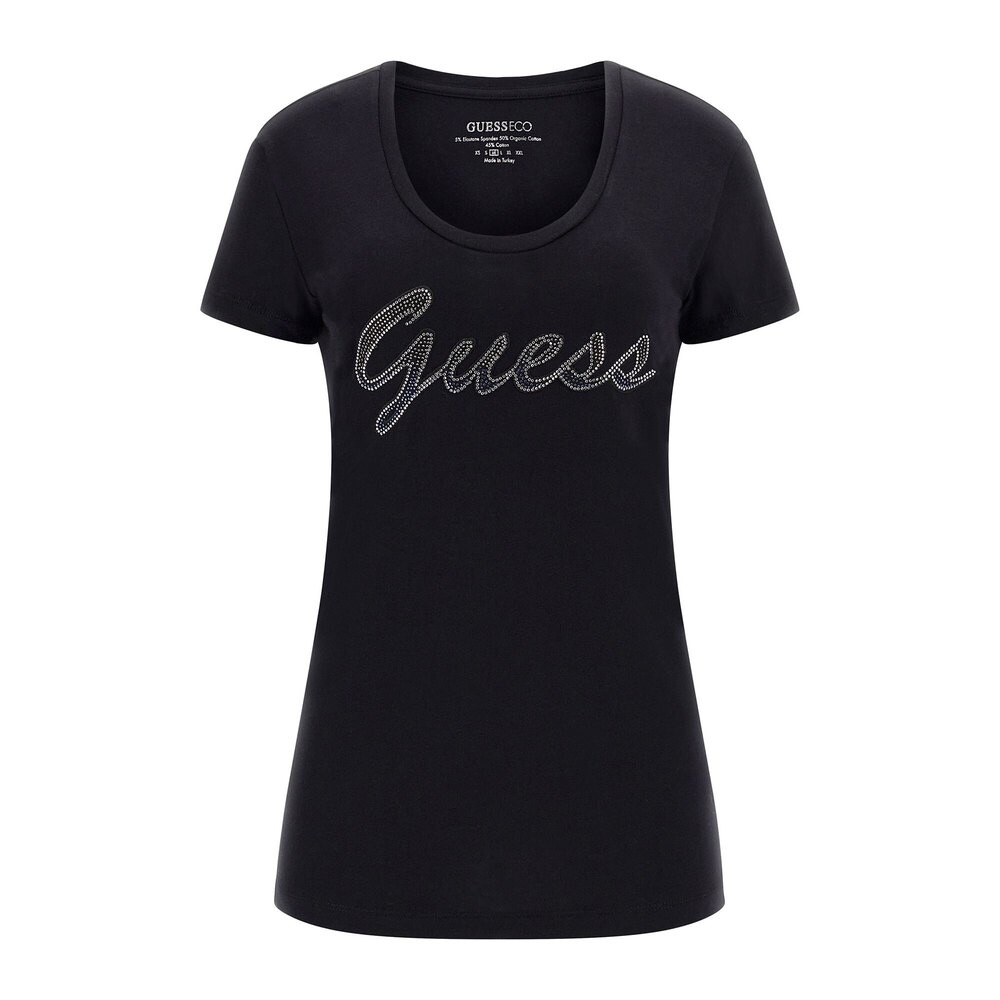 

Футболка Guess Adriana Short Sleeve Round Neck, черный