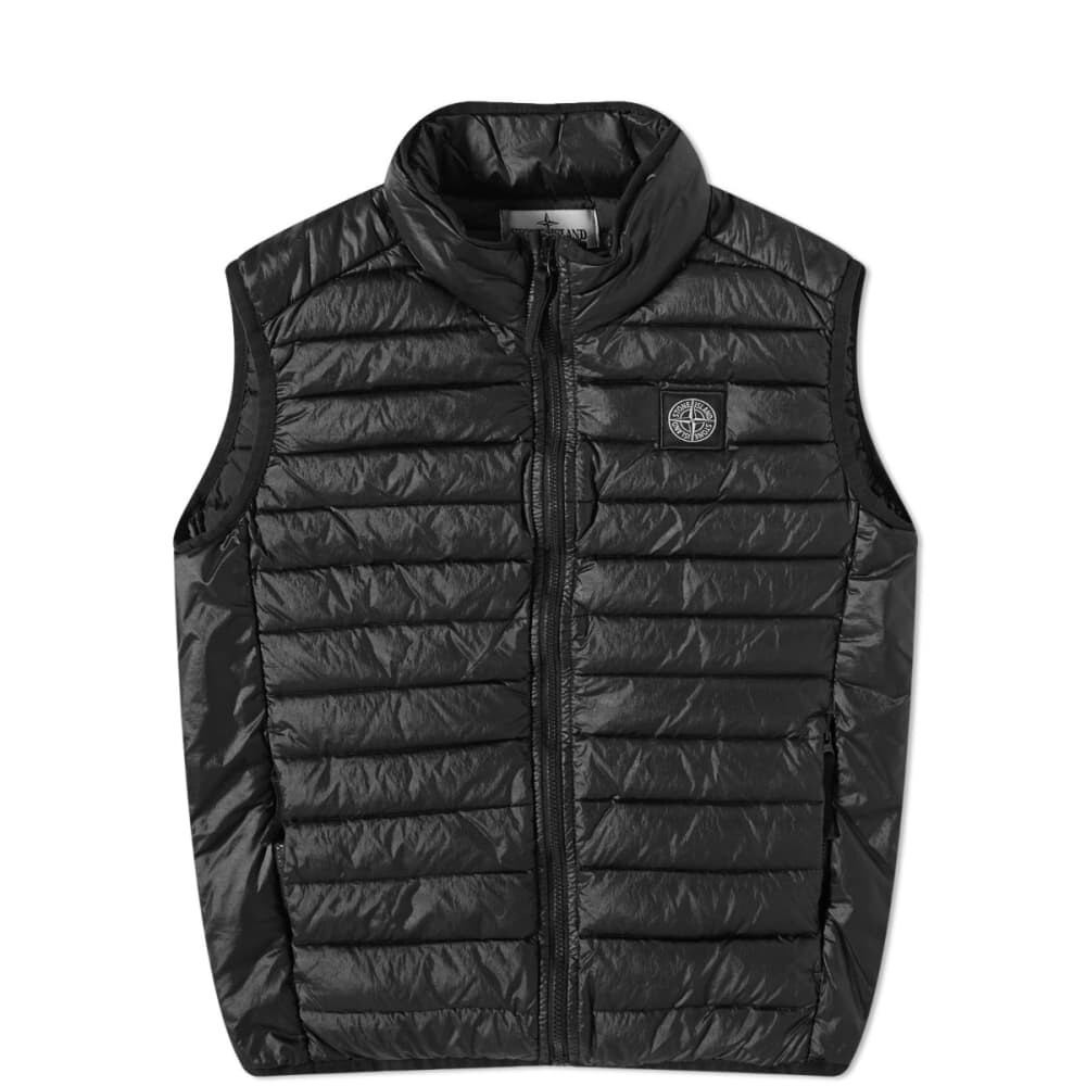 

Легкий пуховый жилет Stone Island Junior для юниоров, черный
