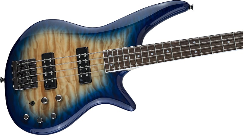 цена Басс гитара Jackson JS Series Spectra Bass JS3Q, Laurel Fingerboard, Amber Blue Burst