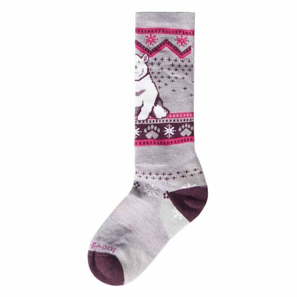 

Носки Smartwool Wintersport Full Cushion Polar Bear Pattern OTC Kids Long, серый