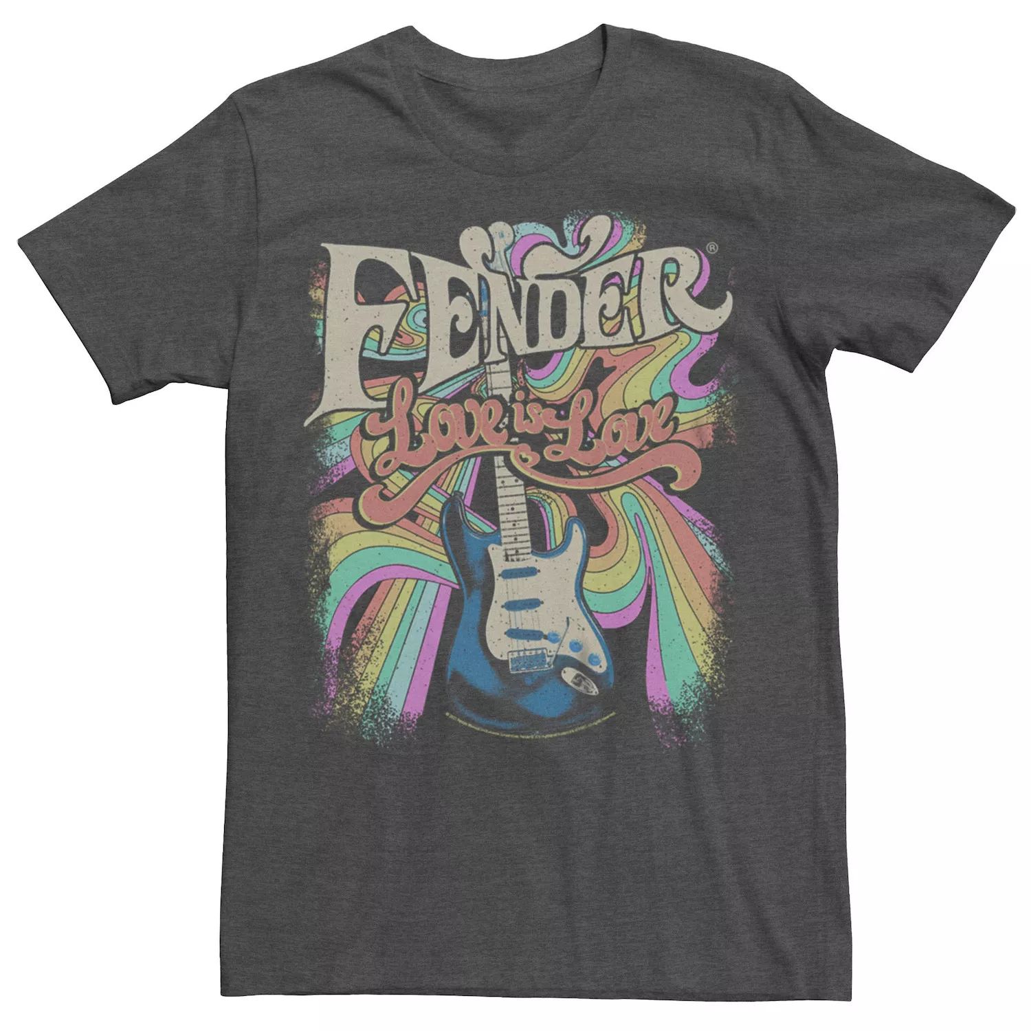Мужская футболка Fender Hippie Love is Love Licensed Character