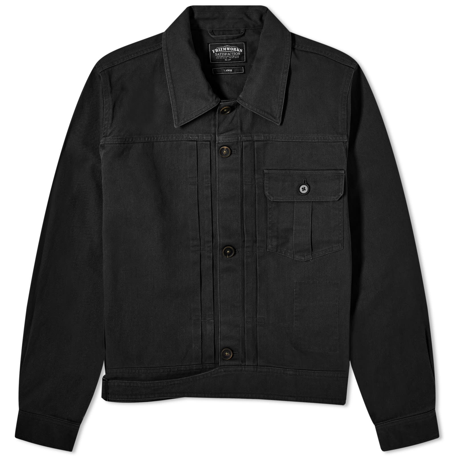 Куртка Frizmworks British Battle Trucker, черный куртка frizmworks размер m черный