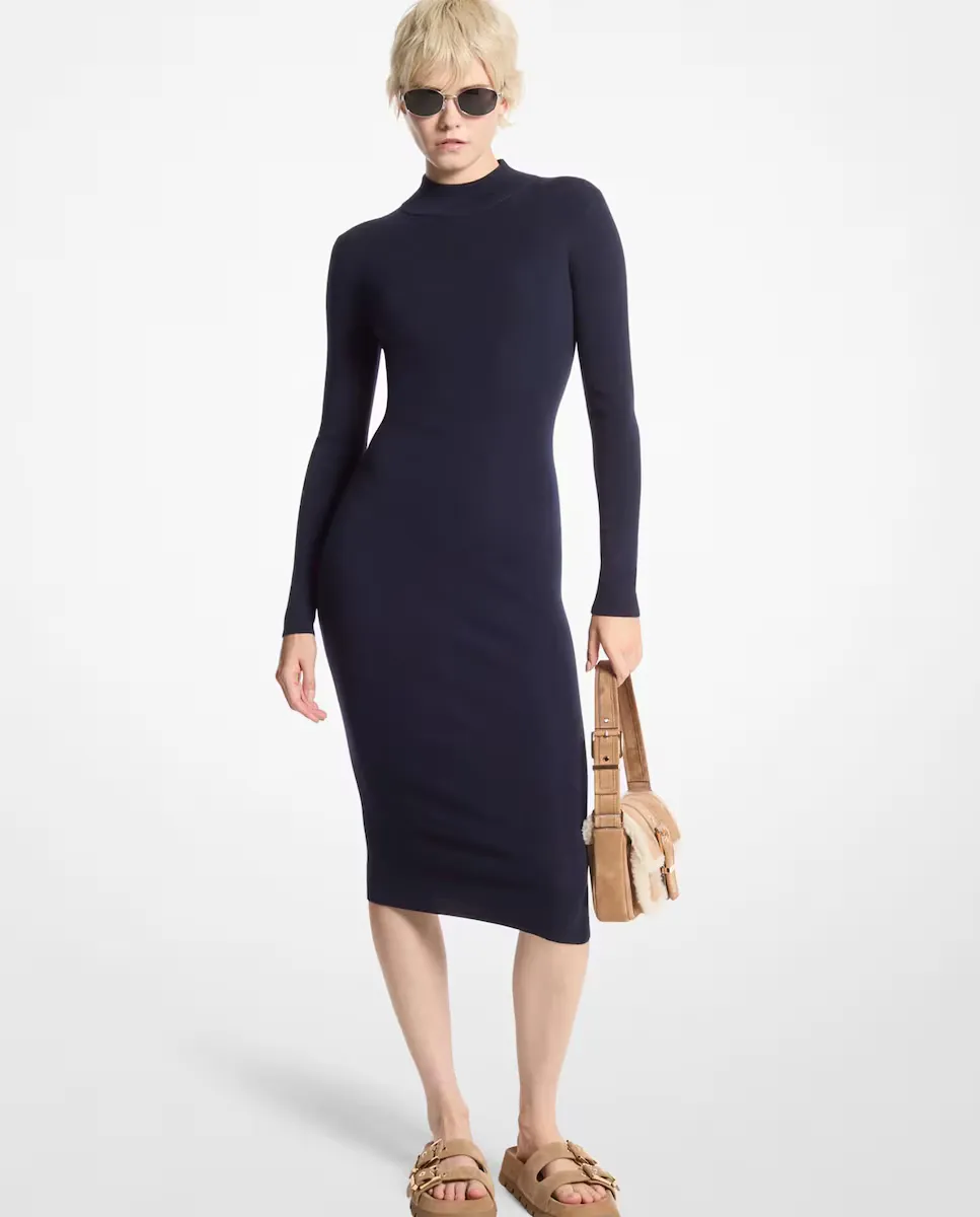 

Платье миди с высоким воротником Michael Michael Kors, зеленый