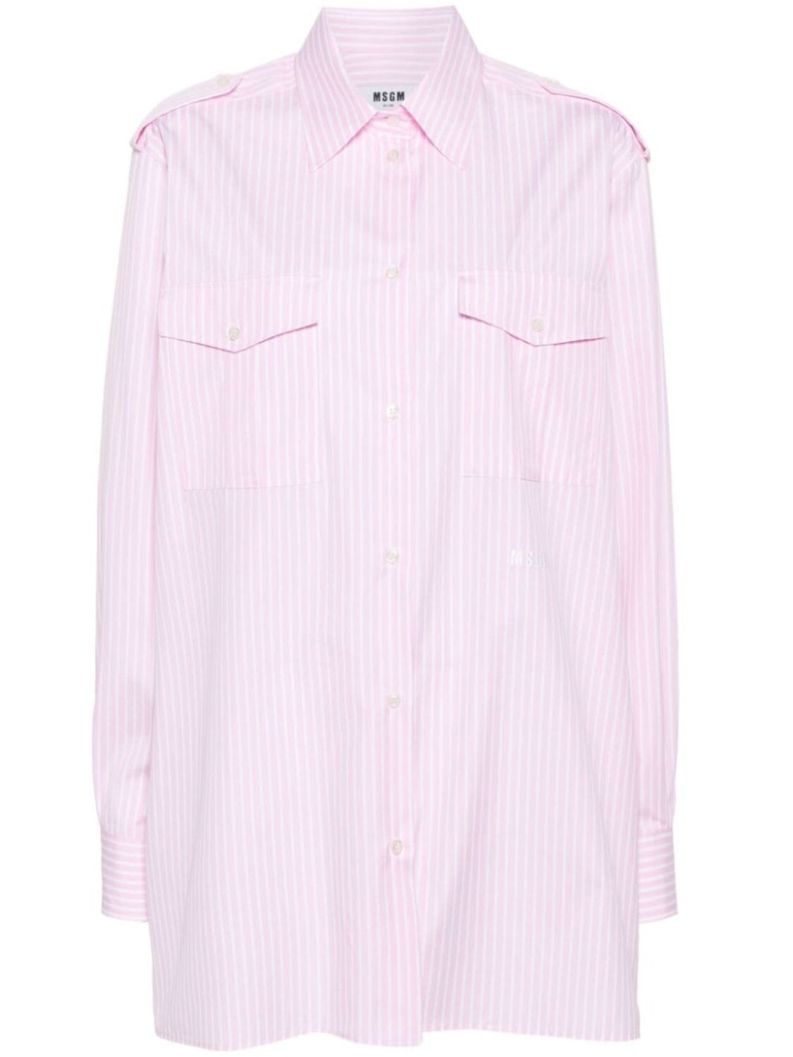 

MSGM рубашка в полоску, розовый