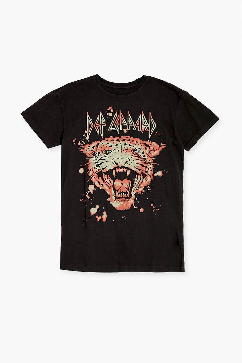 

Платье-футболка с рисунком Def Leppard для девочек Forever 21, черный
