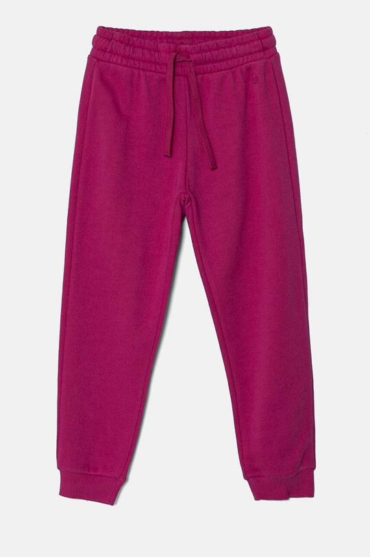 

Детские хлопковые спортивные штаны United Colors of Benetton, фиолетовый