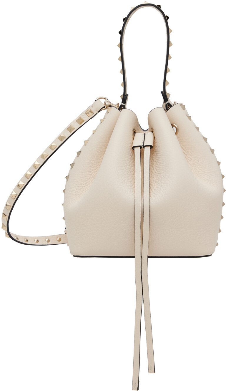 

Бело-белая сумка Rockstud Valentino Garavani