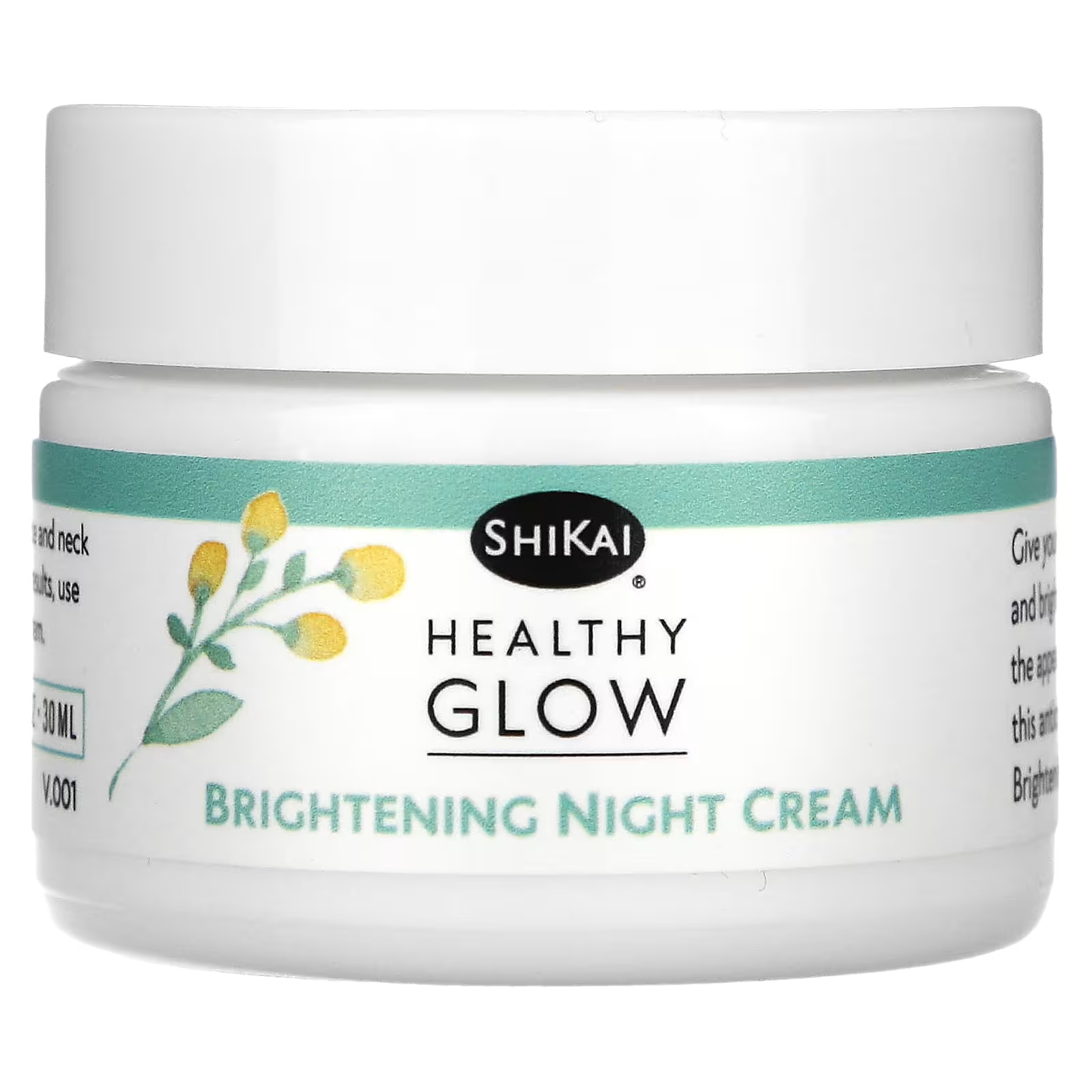 Крем ночной Shikai Healthy Glow осветляющий, 30 мл уход за лицом shesmart ночной крем уход отбеливающий с пептидами витамином e витамином a и ниацинамидом