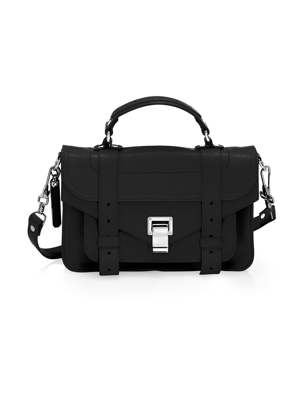 

Миниатюрная кожаная сумка для PS1 Proenza Schouler, черный