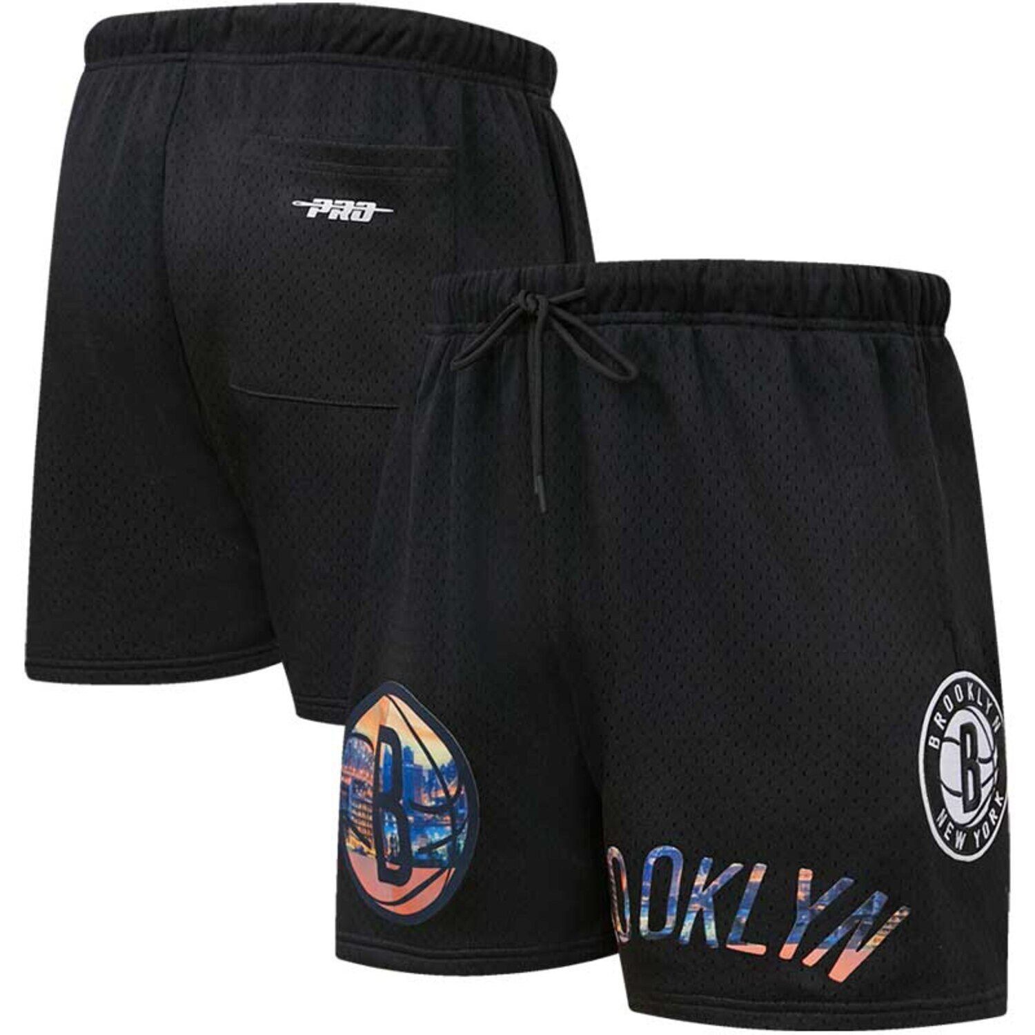 

Мужские шорты Pro Standard в сетку Brooklyn Nets City Scape черного цвета