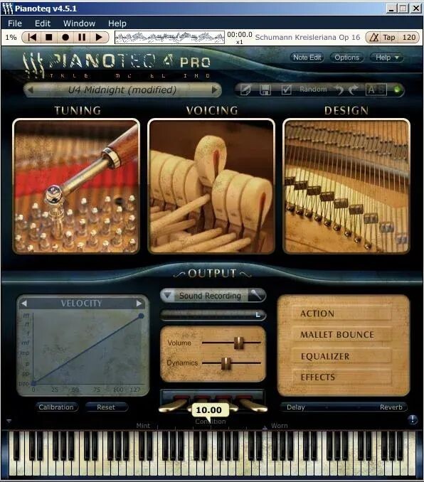 

Комплект вертикальных фортепиано MODARTT U4 для Pianoteq
