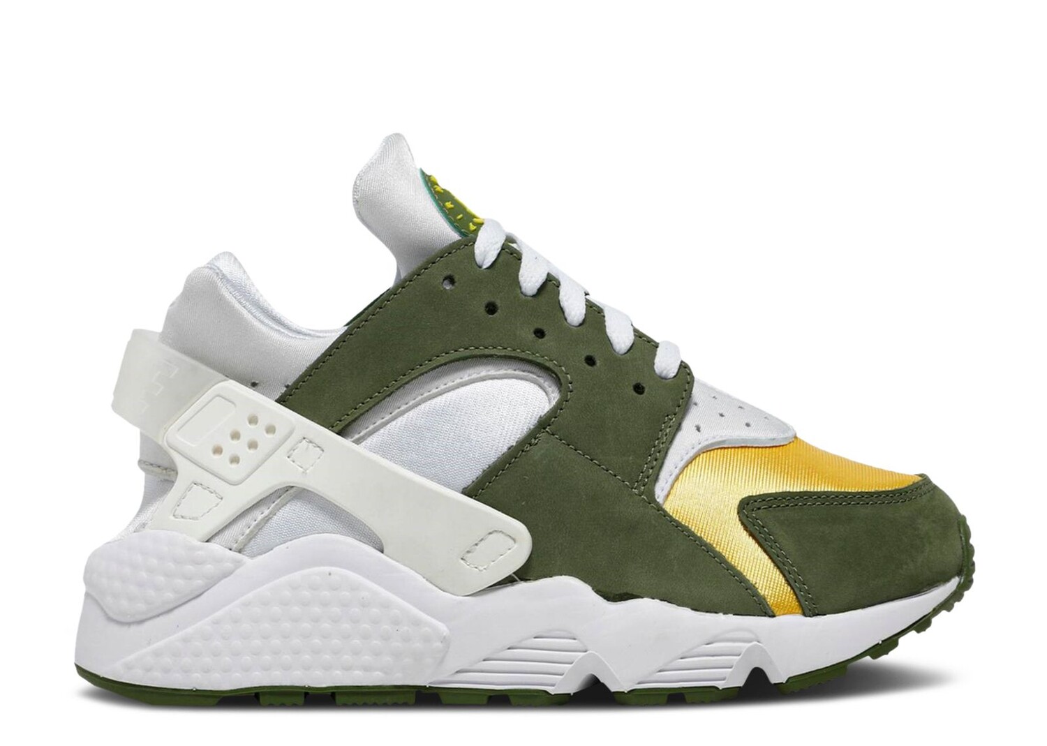 

Кроссовки Nike Stussy X Air Huarache Le Td 'Dark Olive' 2021, зеленый