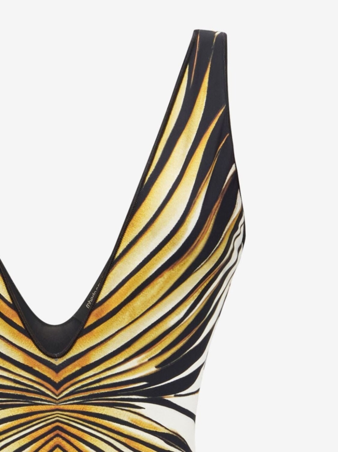 

Купальник с принтом «Луч золота» от Roberto Cavalli, золотой