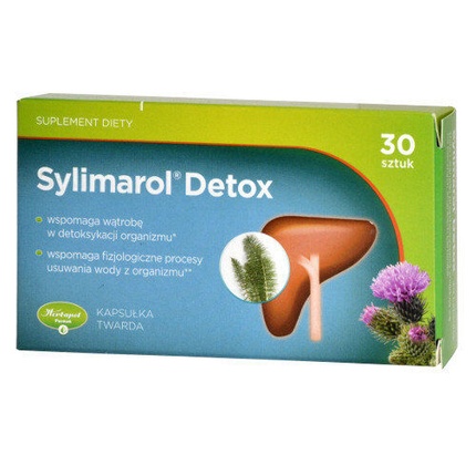 Силимарол Детокс 30 капсул - Здоровое пищеварение печени и желудка, Herbapol силимарол гастро защищает ткани печени от расстройств пищеварения 30 капсул herbapol