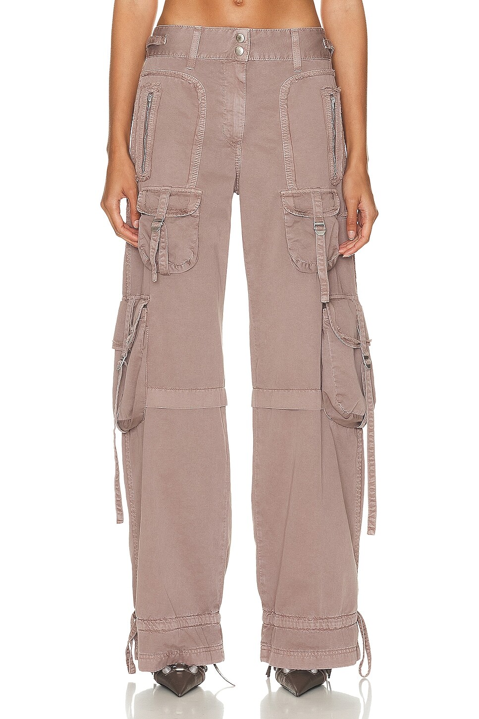 

Брюки Acne Studios Cargo Trouser, цвет Mauve Pink