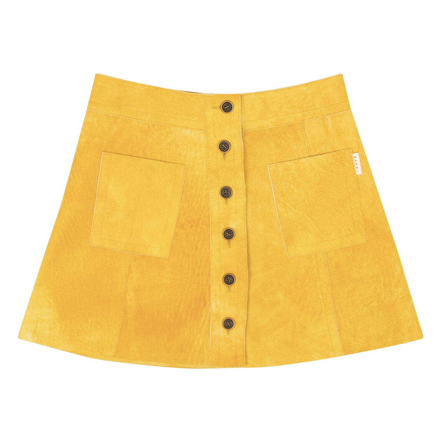 

Мини-юбка Marni из замши состаренной кожи ягненка, цвет Оранжевый