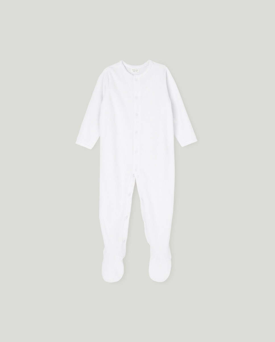 

Длинный комбинезон для мальчика Cotton Juice, белый