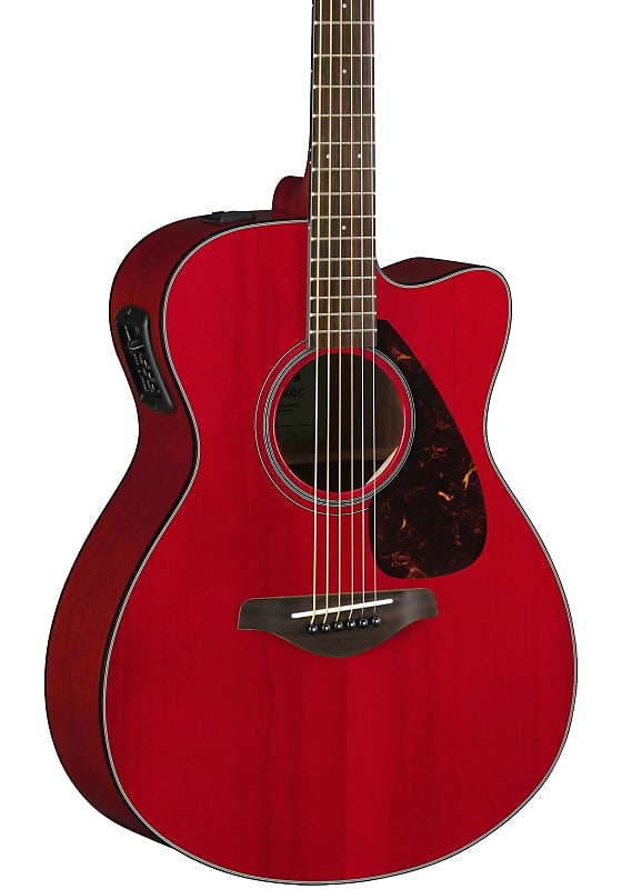 Акустическая гитара Yamaha FSX800C RR Ruby Red Small Body Acoustic/Electric акустическая гитара yamaha fsx800c small body acoustic electric guitar natural