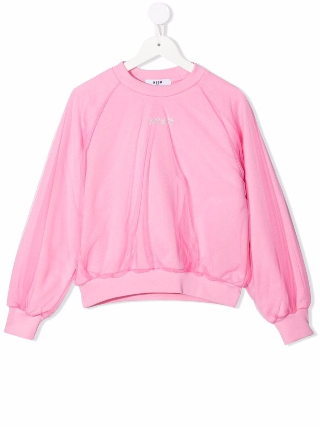 

Толстовка с тюлем MSGM Kids, розовый