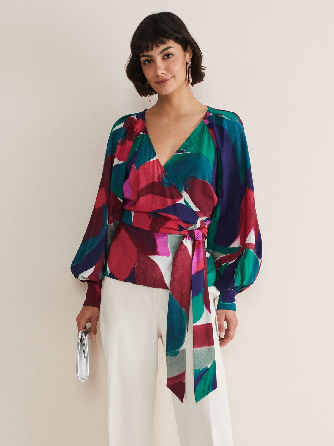 

Топ Phase Eight Shalni Watercolor, Многоцветный