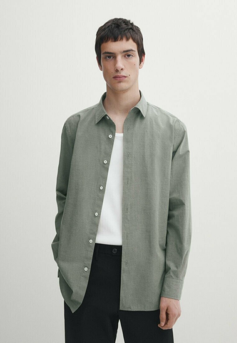 

Рубашка EXTRA FINE Massimo Dutti, цвет green