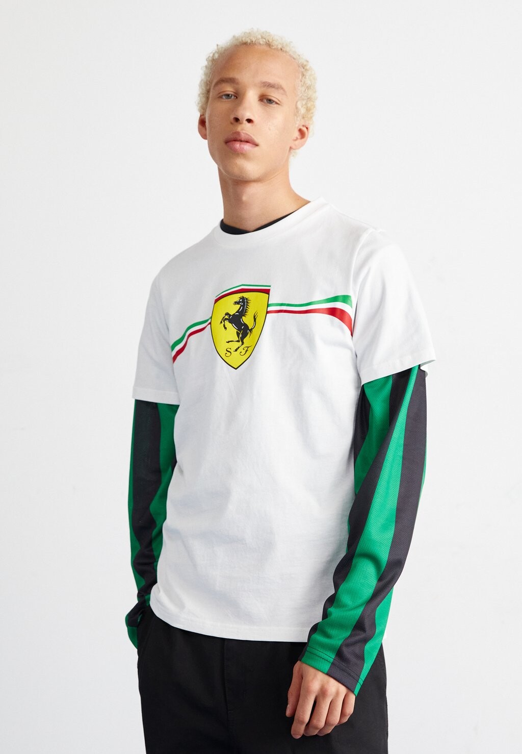 

Футболка с принтом FERRARI RACE BIG SHIELD HERITAGE Puma, цвет puma white
