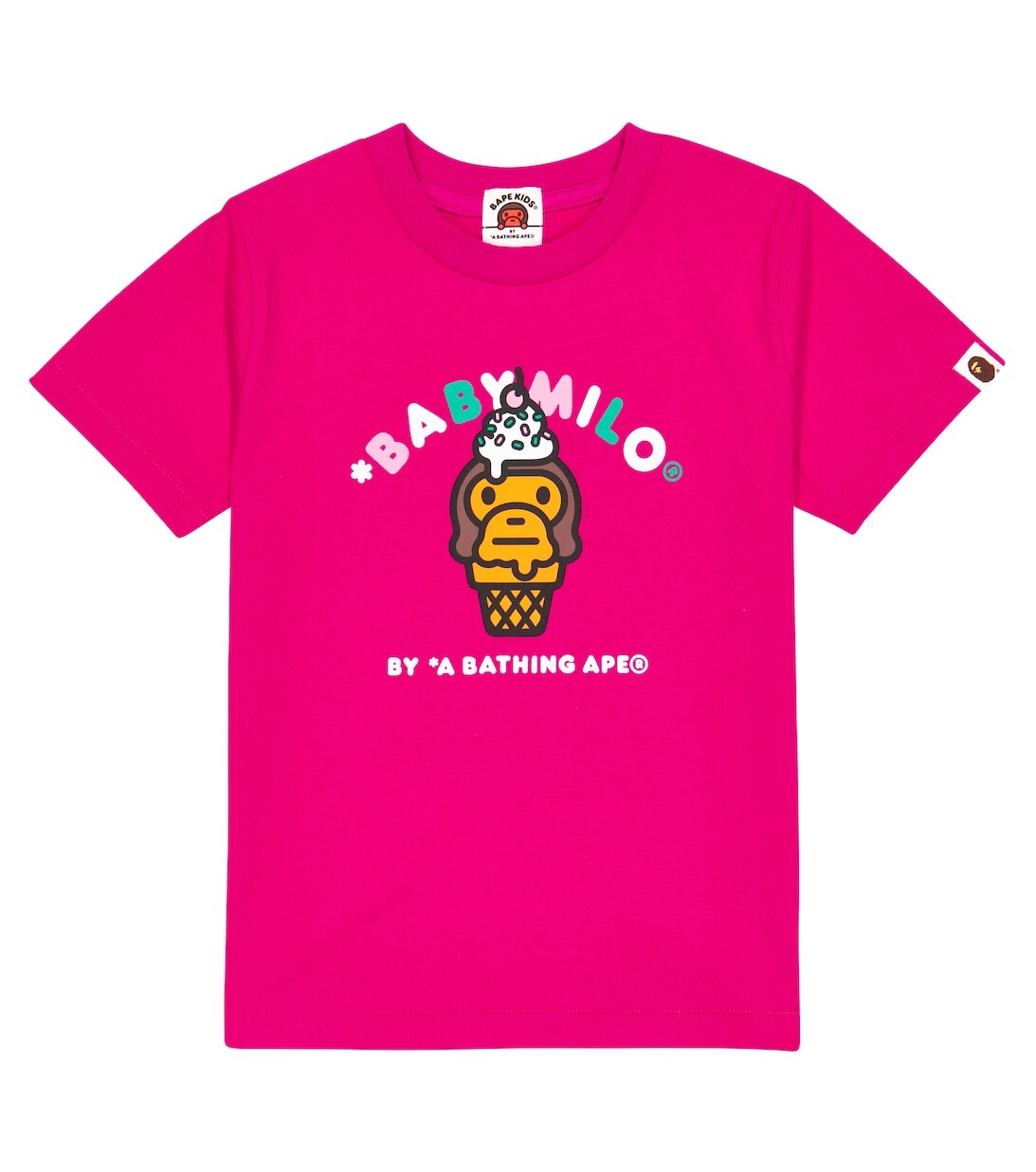 

Хлопковая футболка Baby Milo BAPE, розовый