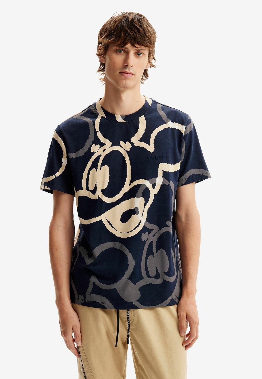 

Футболка с принтом ARTY MICKEY MOUSE Desigual, синий