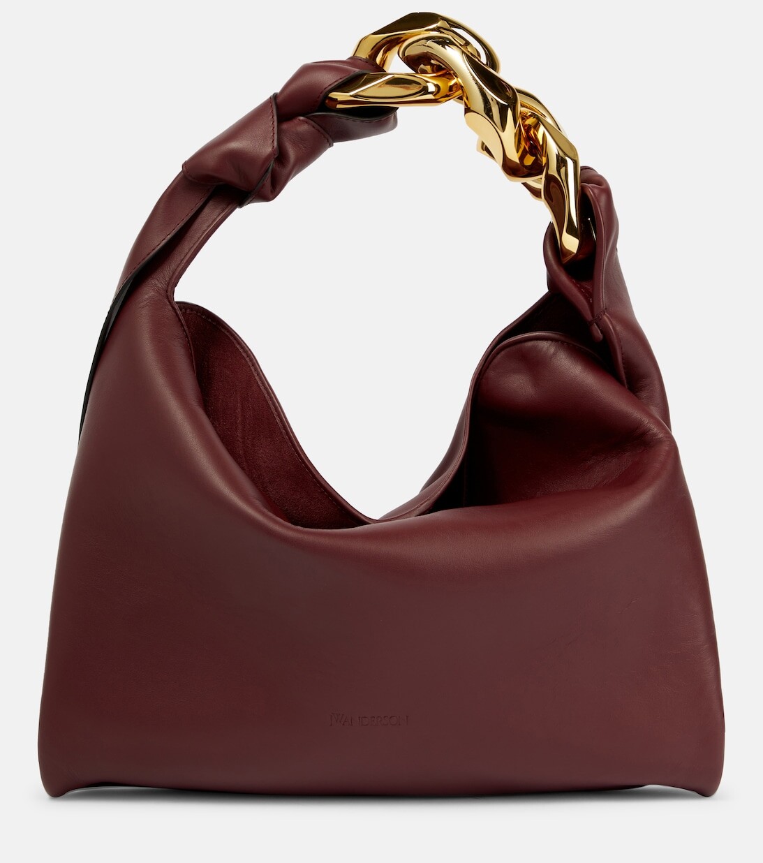 

Маленькая кожаная сумка через плечо с цепочкой JW Anderson, красный