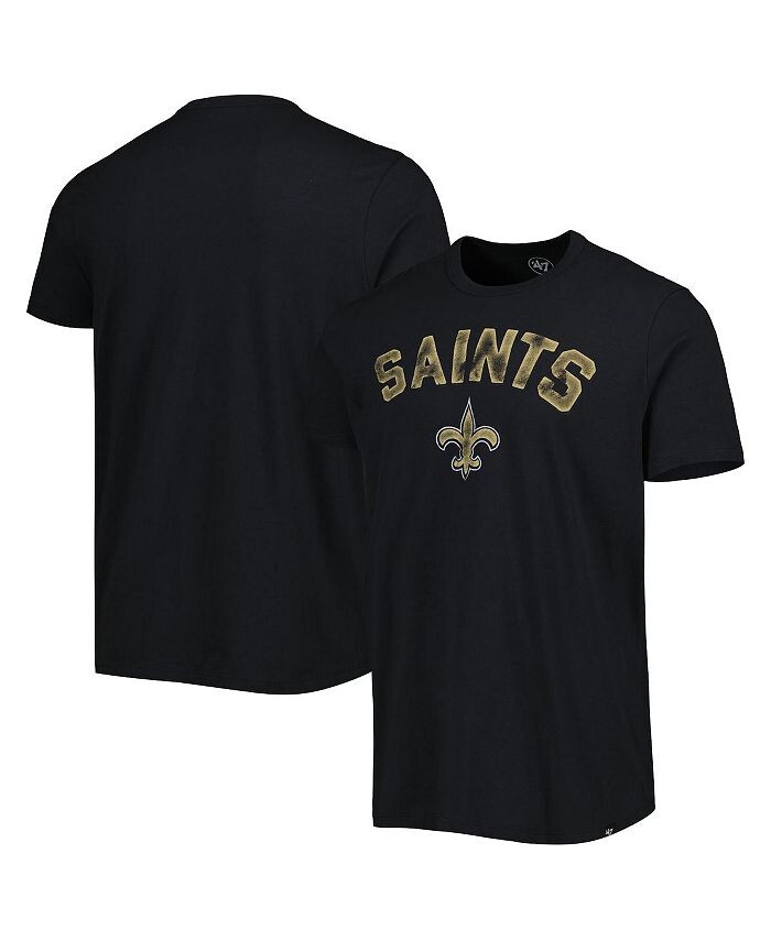 

Мужская черная футболка New Orleans Saints All Arch Franklin '47 Brand, черный