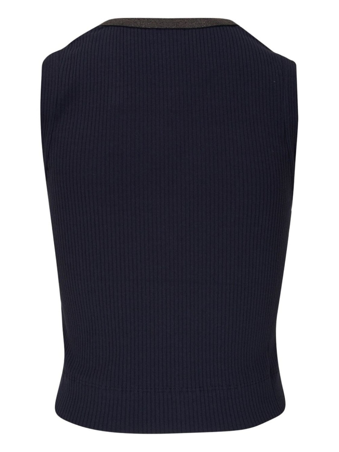

Brunello Cucinelli трикотажный топ с декором Monili, синий