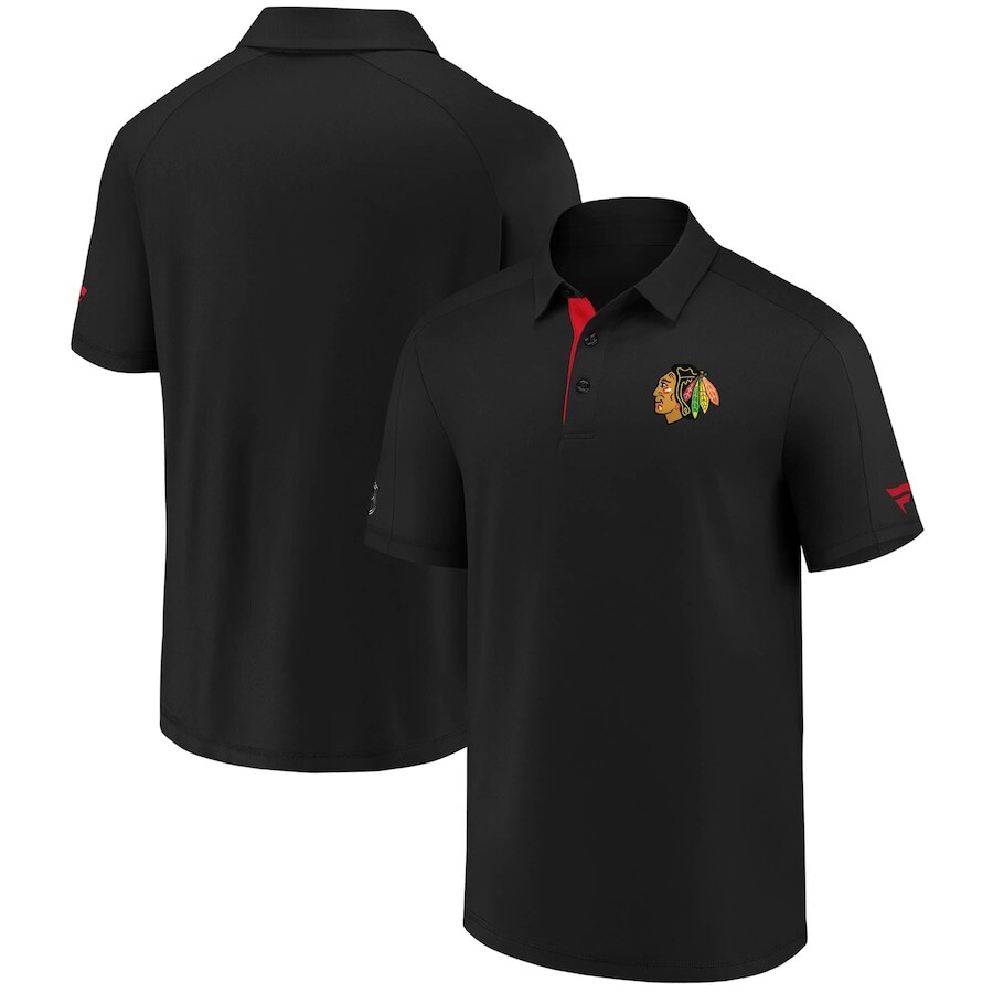 

Поло с коротким рукавом Fanatics Branded Chicago Blackhawks, черный