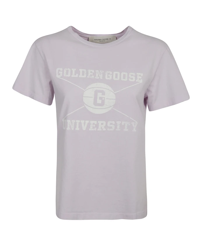 

Лавандовая футболка с элегантным логотипом Golden Goose, фиолетовый