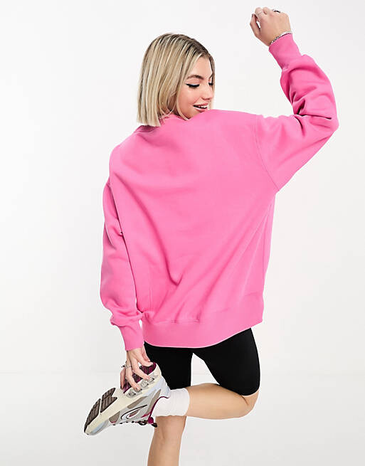 

Розовая толстовка оверсайз Nike Life Varsity