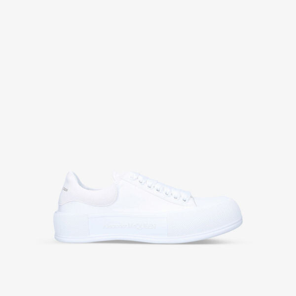 

Плетеные низкие кеды Deck с закрытым носком Alexander Mcqueen, белый