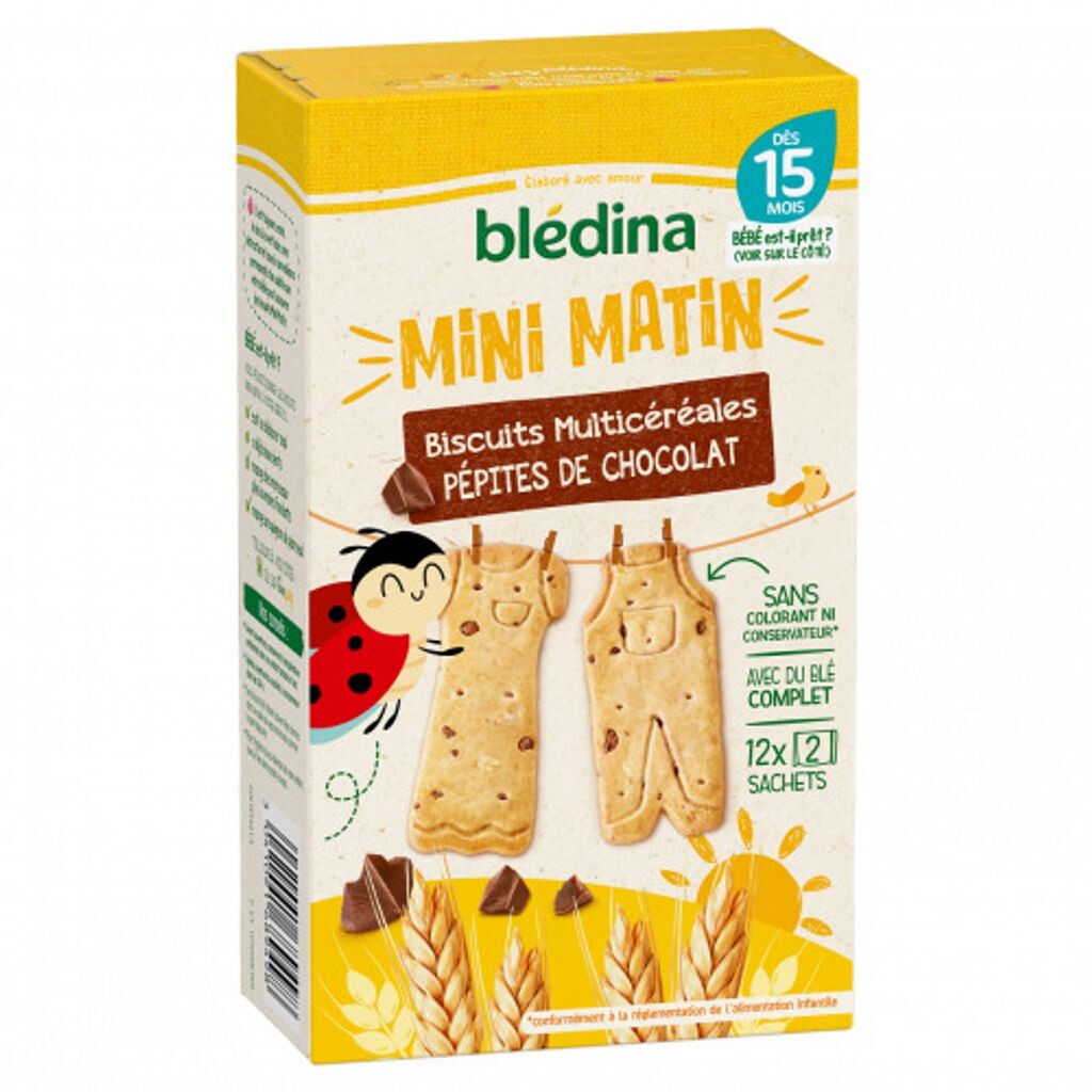 

Детское печенье мультизлаковое с шоколадной крошкой BLEDINA 168 г Frankreich