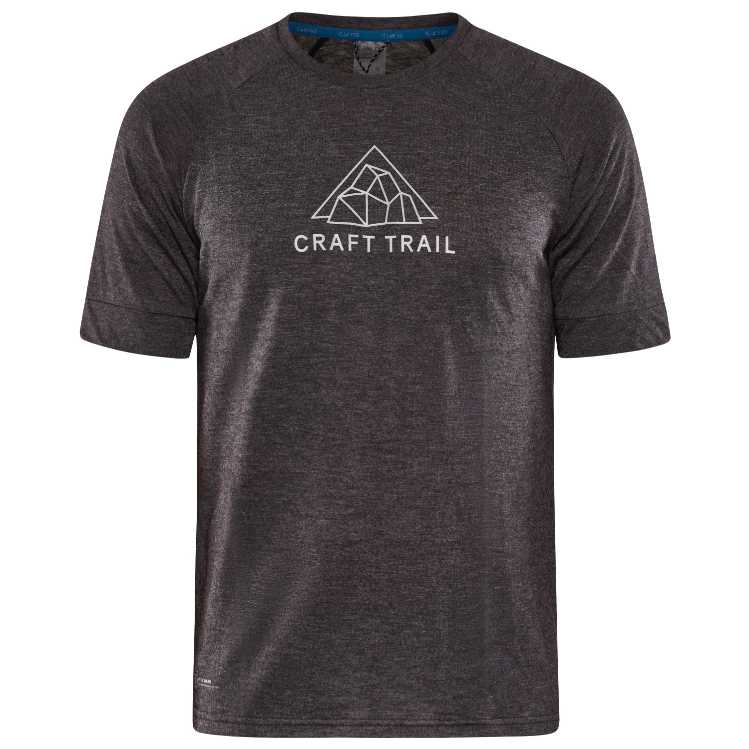 Рубашка из мериноса Craft Pro Trail Wool S/S Tee, цвет Black/Melange