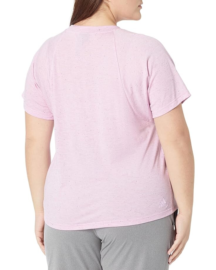 

Футболка Adidas Plus Size Winners 3.0 Tee, цвет Bliss Lilac Melange