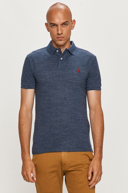 Рубашка поло Polo Ralph Lauren, темно-синий рубашка поло classic fit printed mesh polo shirt polo ralph lauren цвет race ready newport navy