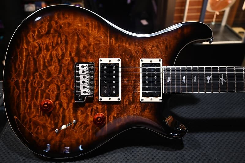 

Электрогитара PRS SE Custom 24 Quilt - Black Gold Sunburst #9636