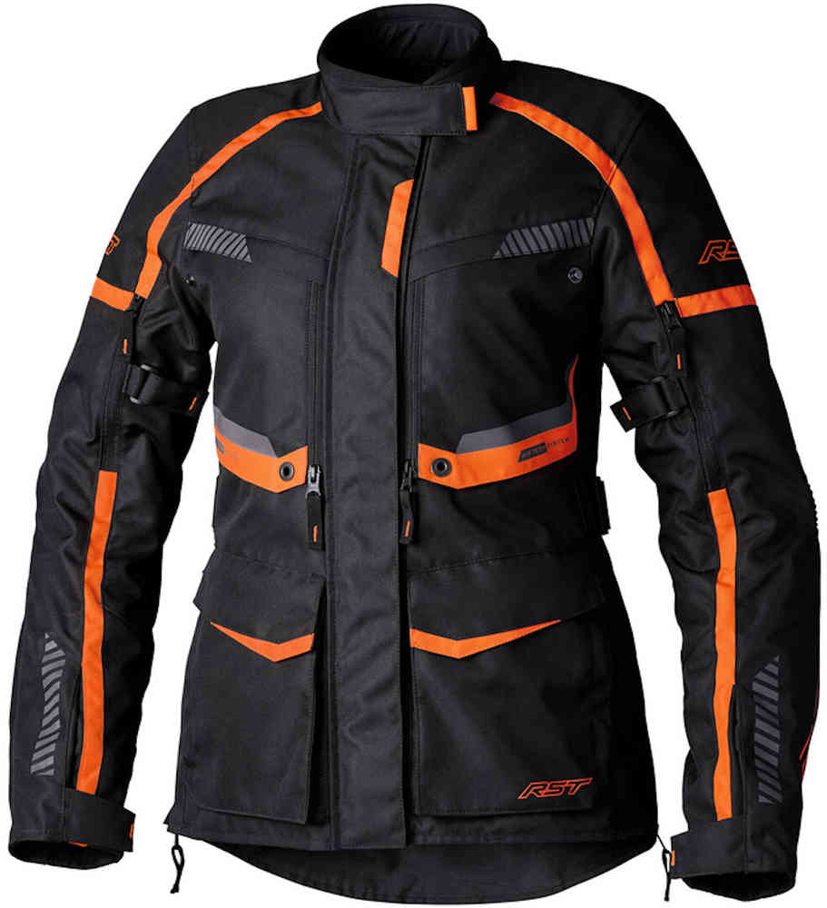 Женская мотоциклетная текстильная куртка Maverick Evo RST, черный/оранжевый