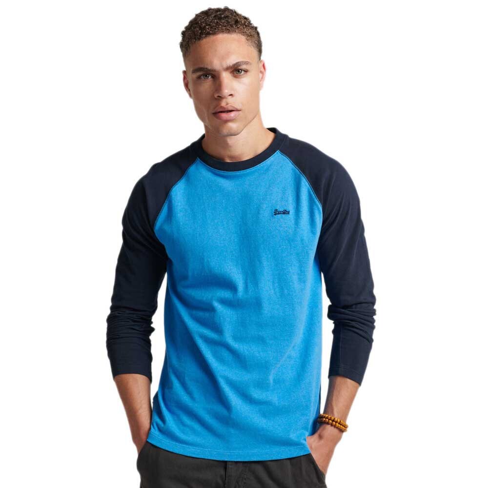 

Футболка с длинным рукавом Superdry Vintage Baseball, синий