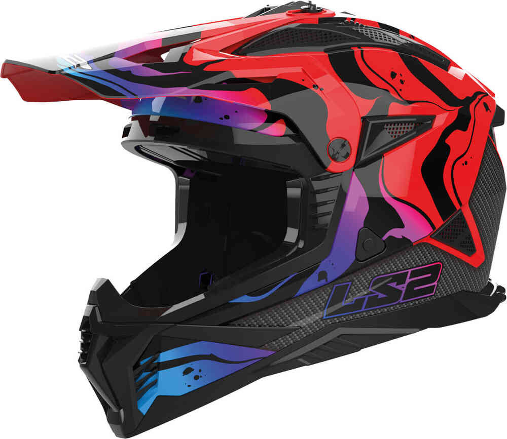 

MX708 Fast II Wash Шлем для мотокросса LS2, черный/красный/синий
