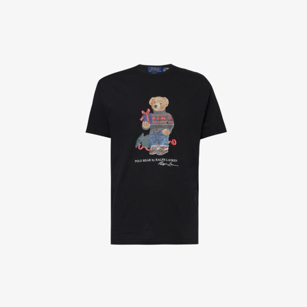 

Футболка polo bear из хлопкового джерси с принтом bear Polo Ralph Lauren, черный