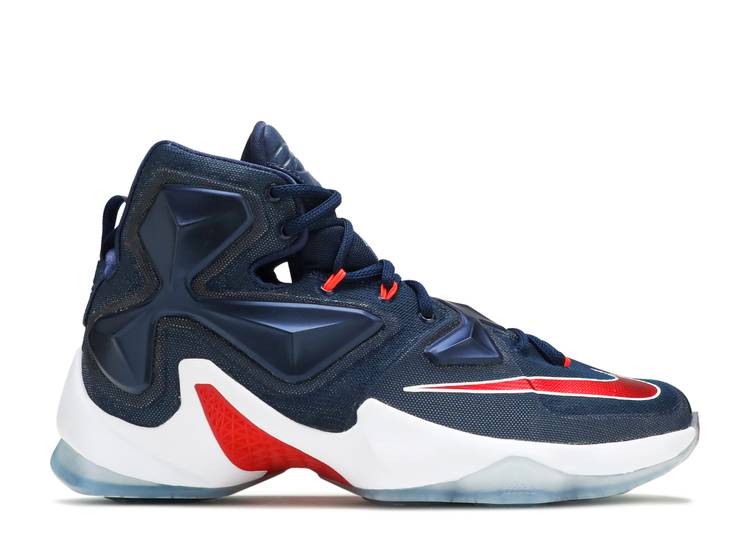 Кроссовки Nike LEBRON 13 'USA', нави платье 13 каляев размер 44 нави