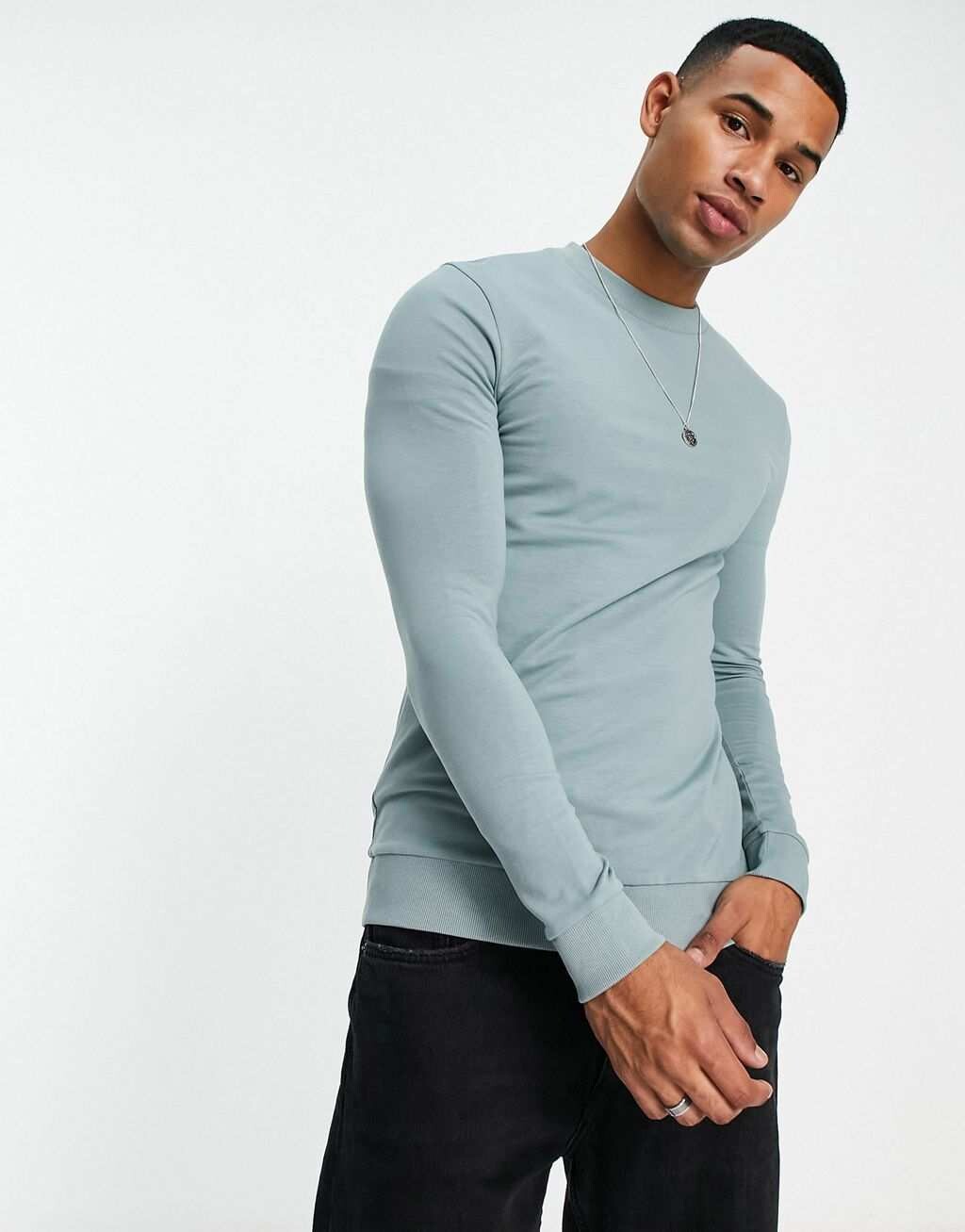 

Серый свитшот ASOS DESIGN