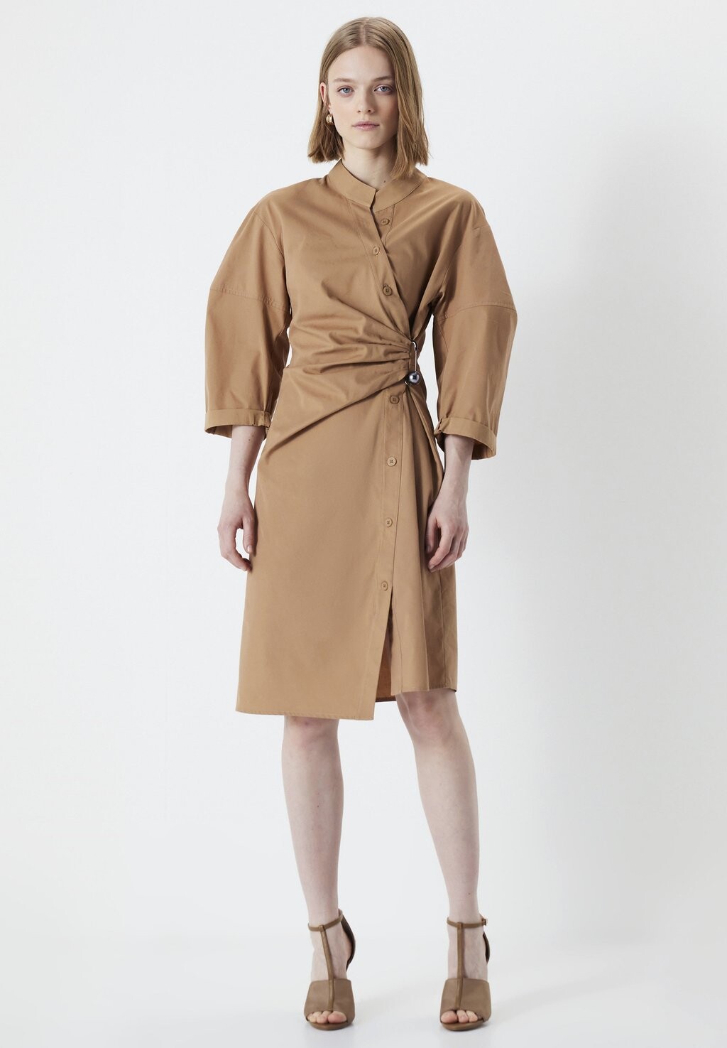 

Платье-рубашка REGULAR FIT ASYMMETRIC BUTTONED Ipekyol, коричневый