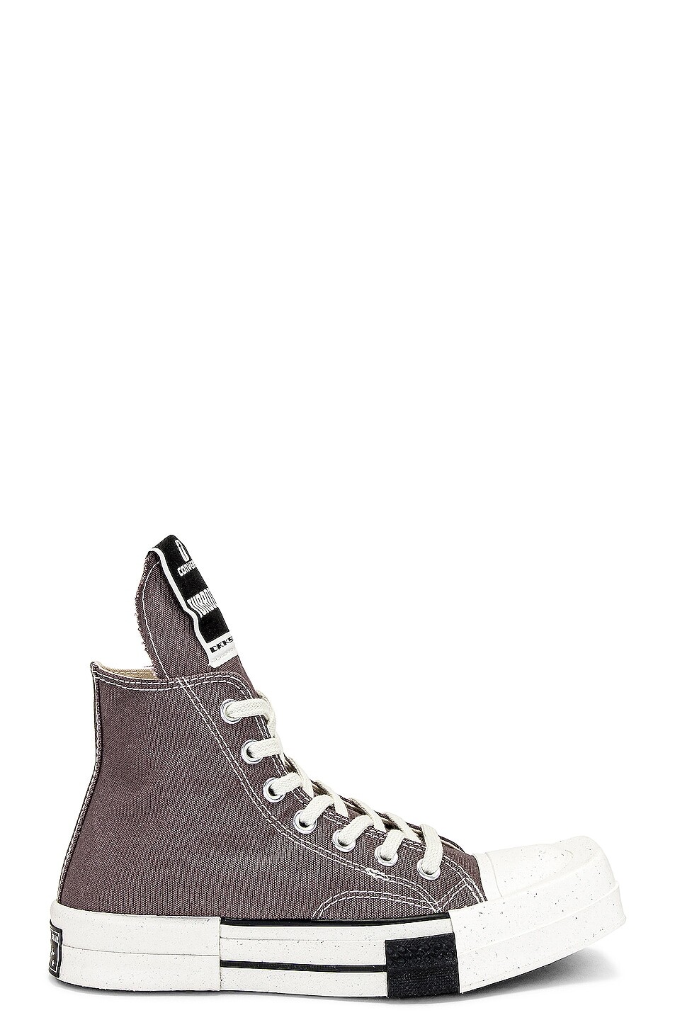 

Кроссовки Drkshdw By Rick Owens X Converse Turbodrk Laceless Hi, цвет Dust