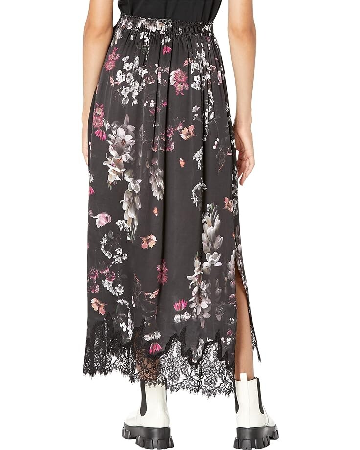 

Юбка AllSaints Saz Silvuis Skirt, черный